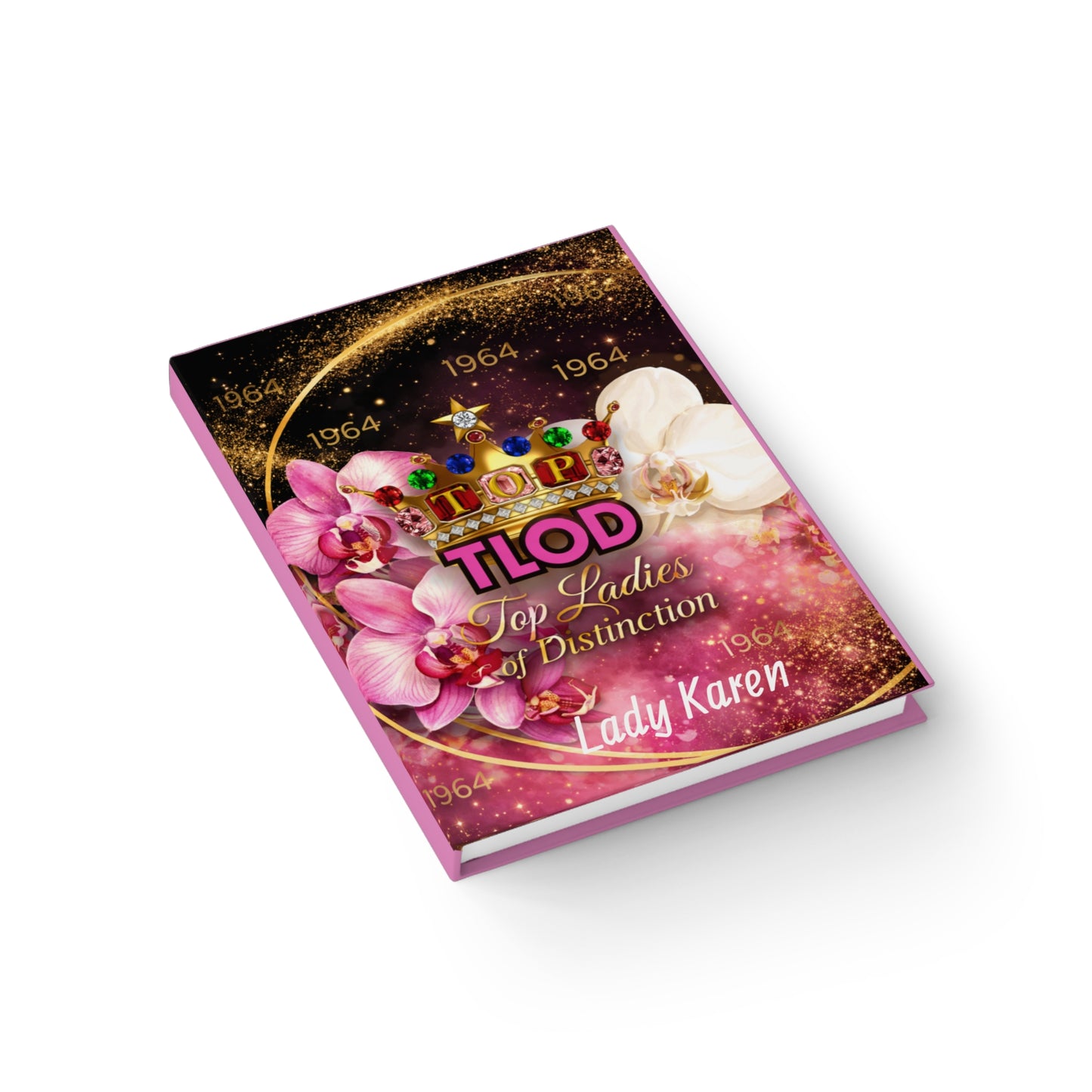 TLOD Crown Luxe Personalized Journal – Top Ladies of Distinction Notebook | Custom Name Gift for Women