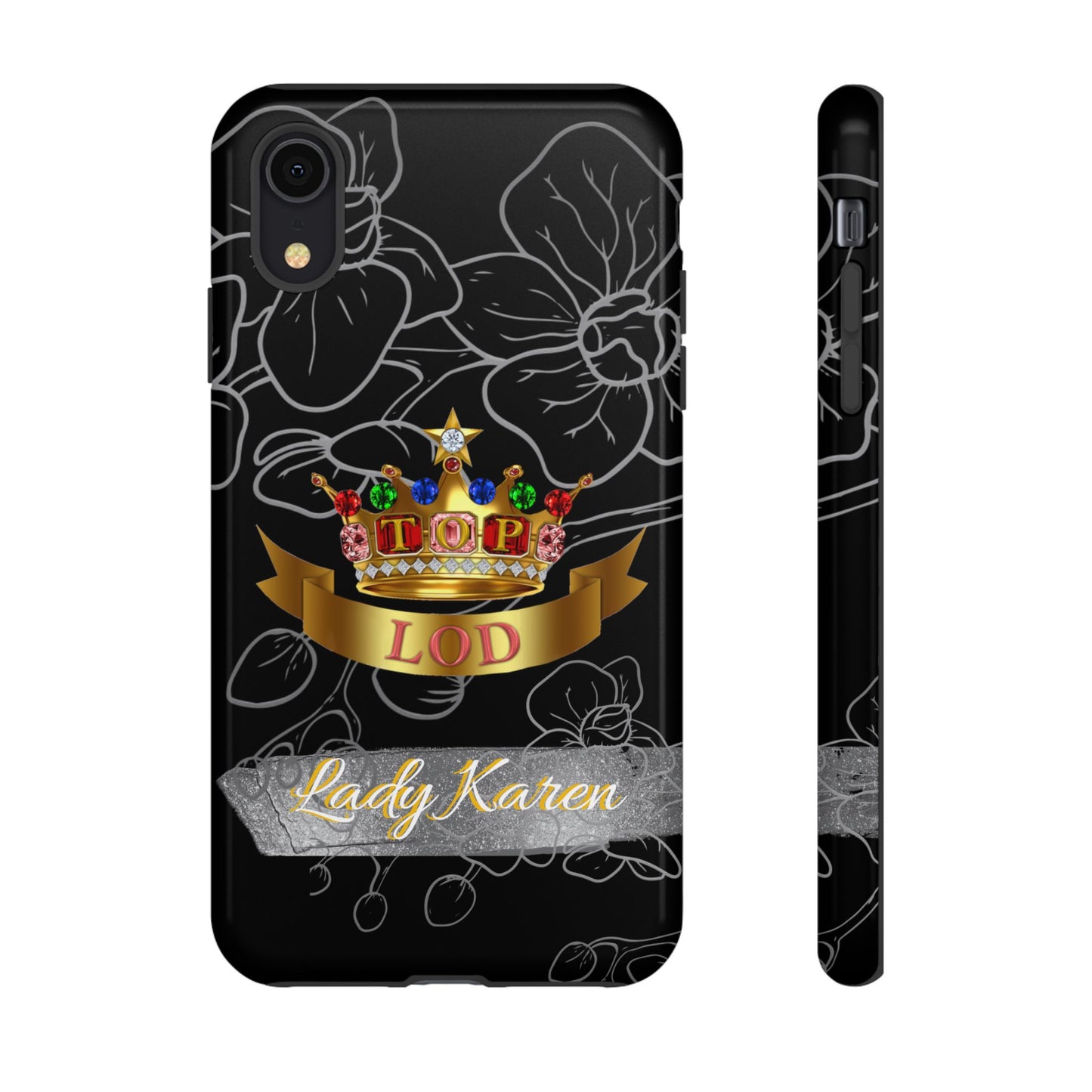 Top Ladies of Distinction, Inc. Black and Silver Phone Case