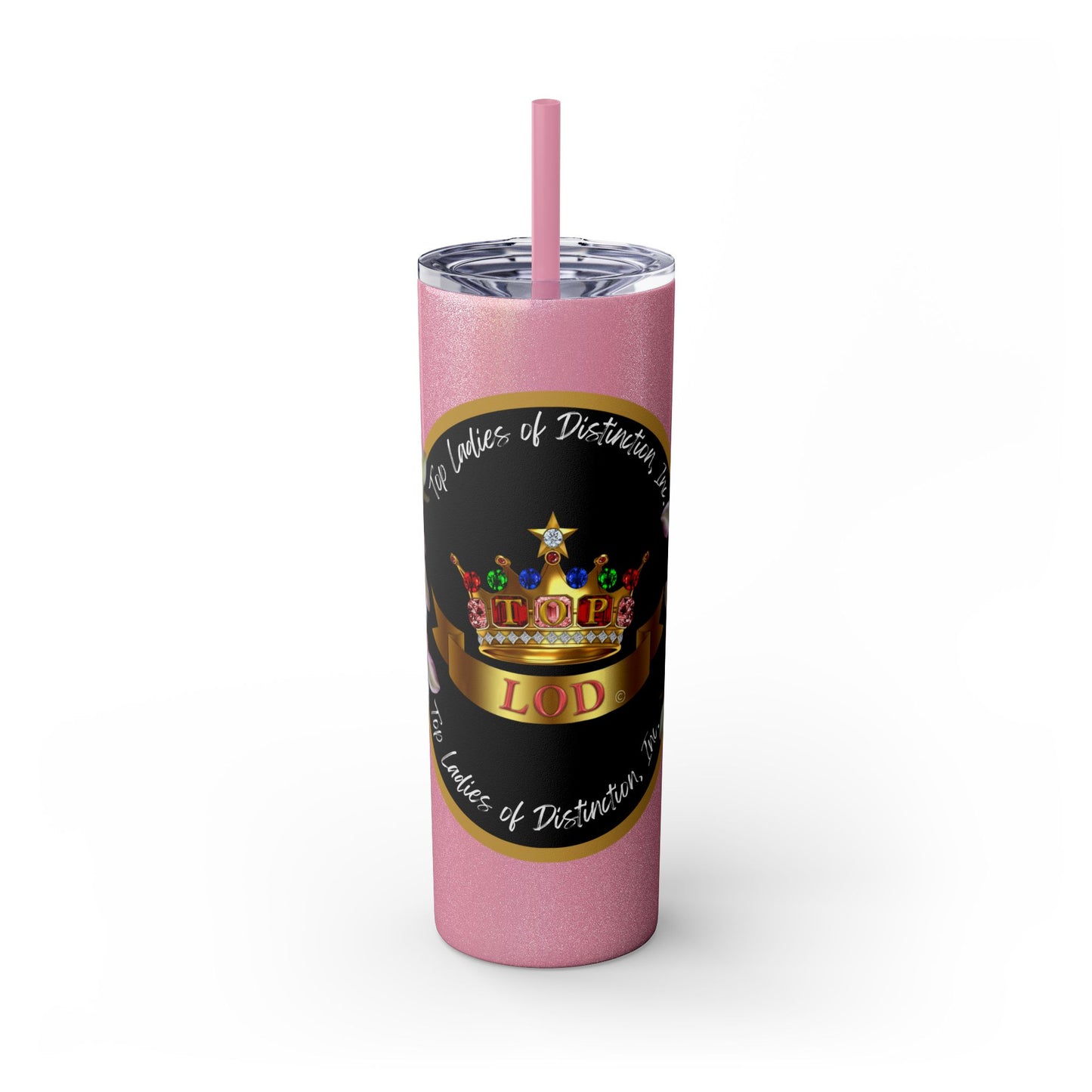 Elegant Top Ladies of Distinction Tumbler – Jeweled Crown Design & Premium Insulation