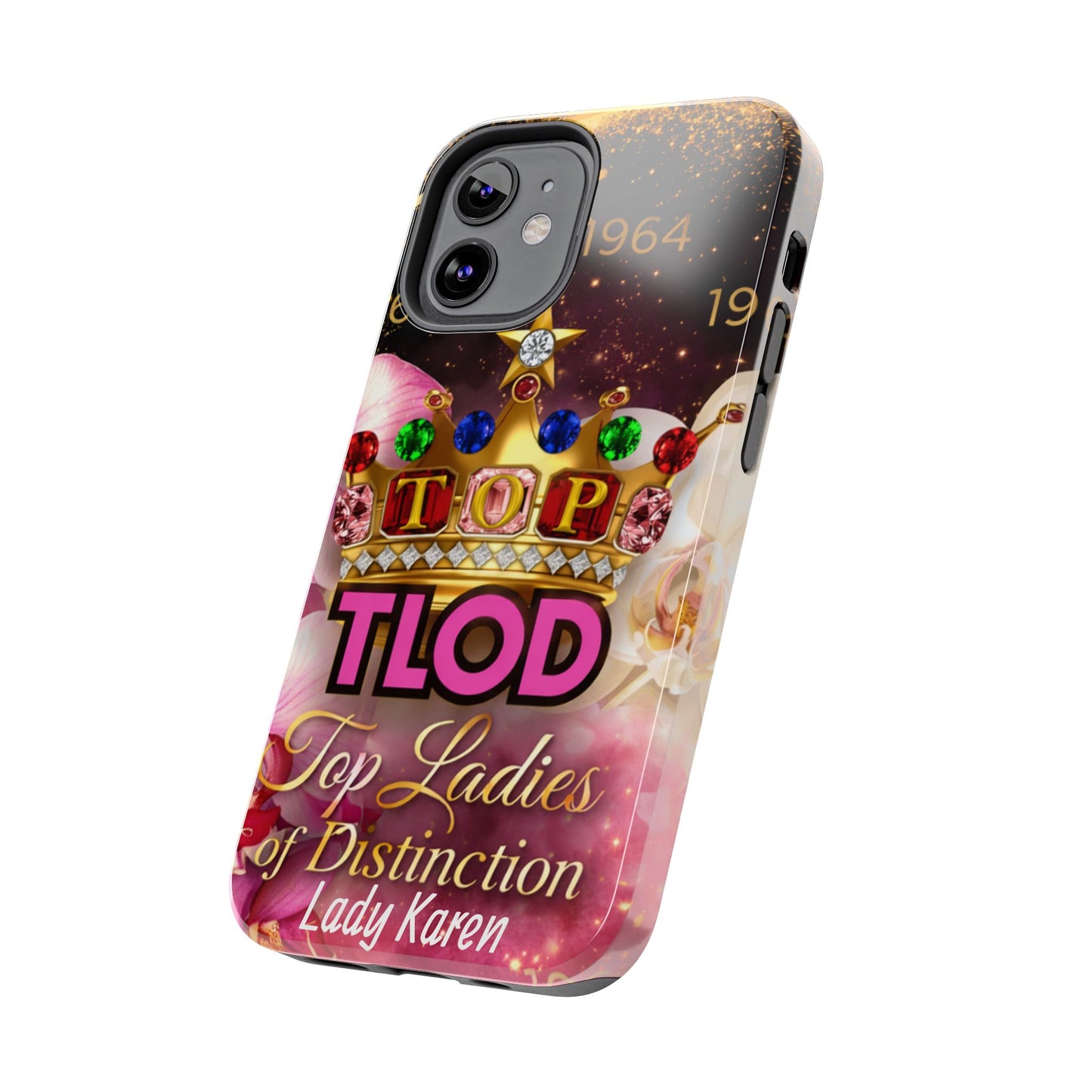 TLOD Crown Luxe Personalized Phone Case – Top Ladies of Distinction iPhone & Samsung Case | Custom Name Option