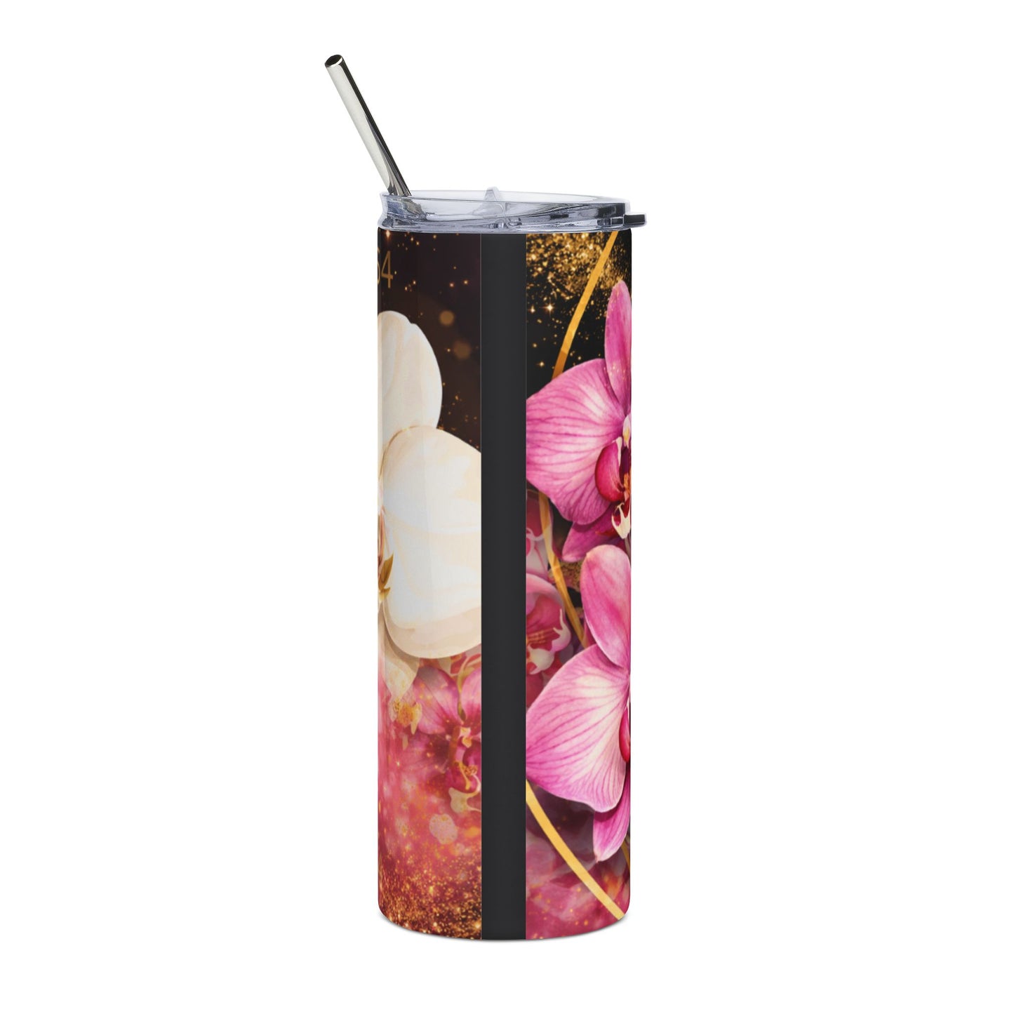 TLOD Crown Luxe Personalized Tumbler – Top Ladies of Distinction 20oz Skinny Tumbler with Straw | Custom Name Gift