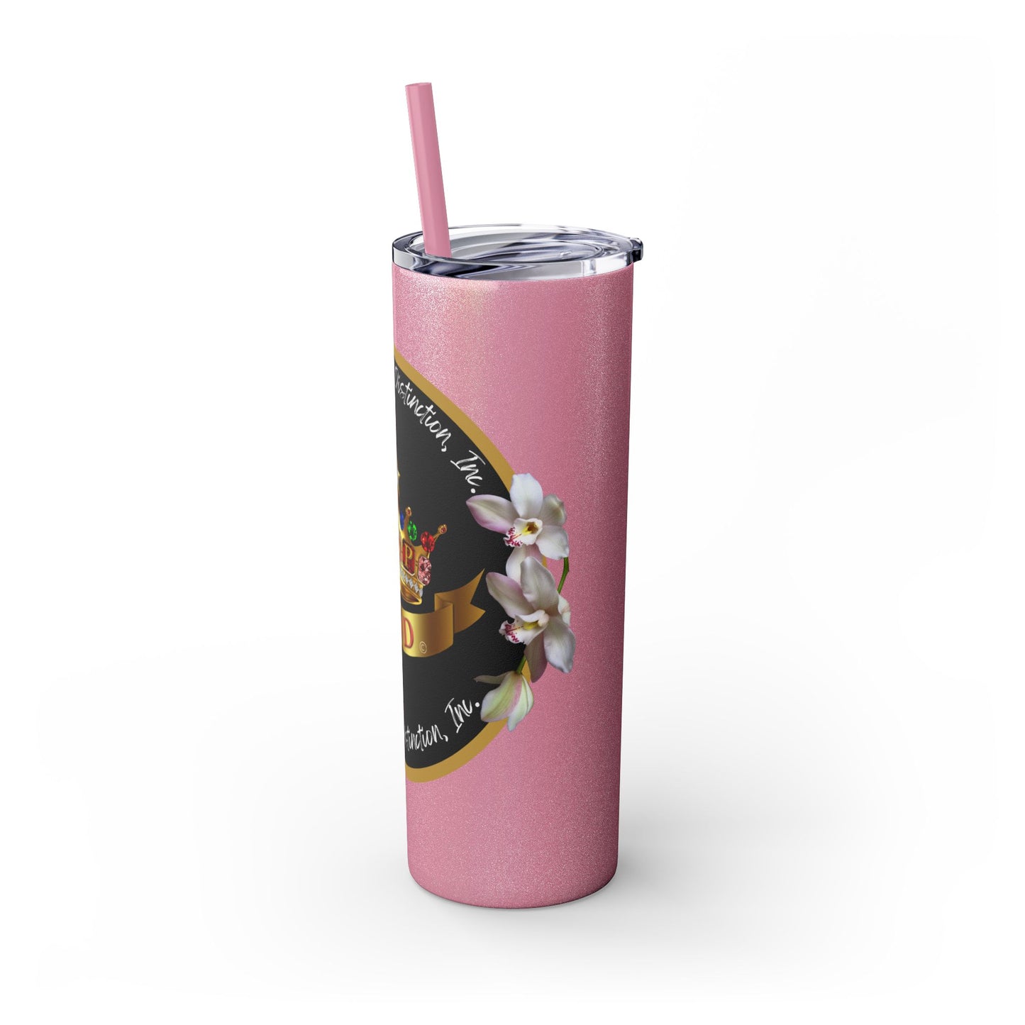 Elegant Top Ladies of Distinction Tumbler – Jeweled Crown Design & Premium Insulation