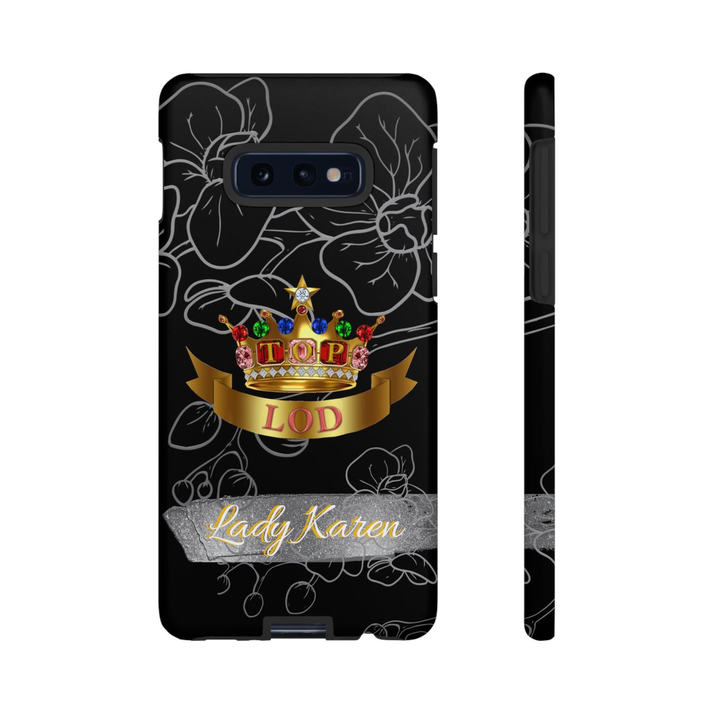 Top Ladies of Distinction, Inc. Black and Silver Phone Case