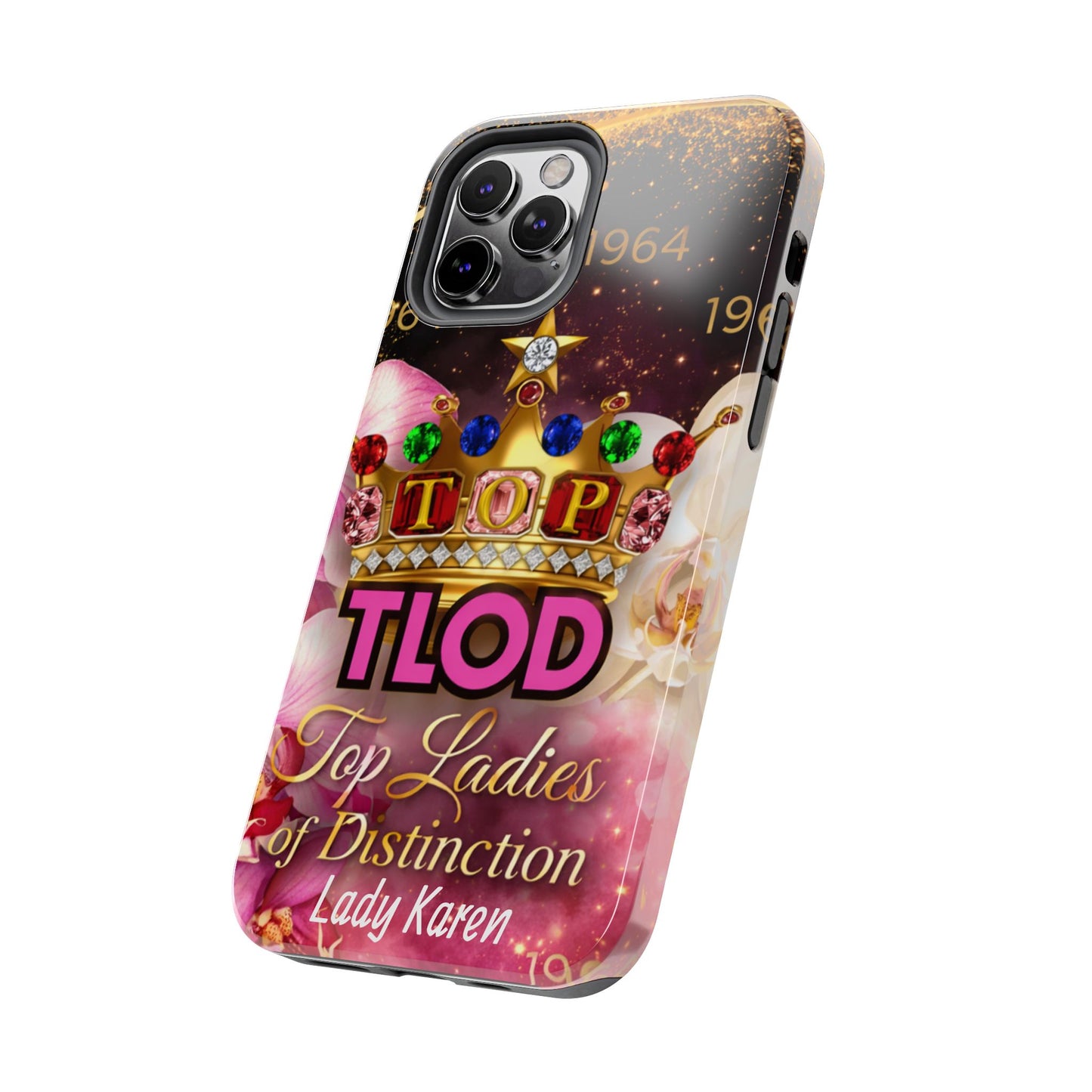 TLOD Crown Luxe Personalized Phone Case – Top Ladies of Distinction iPhone & Samsung Case | Custom Name Option