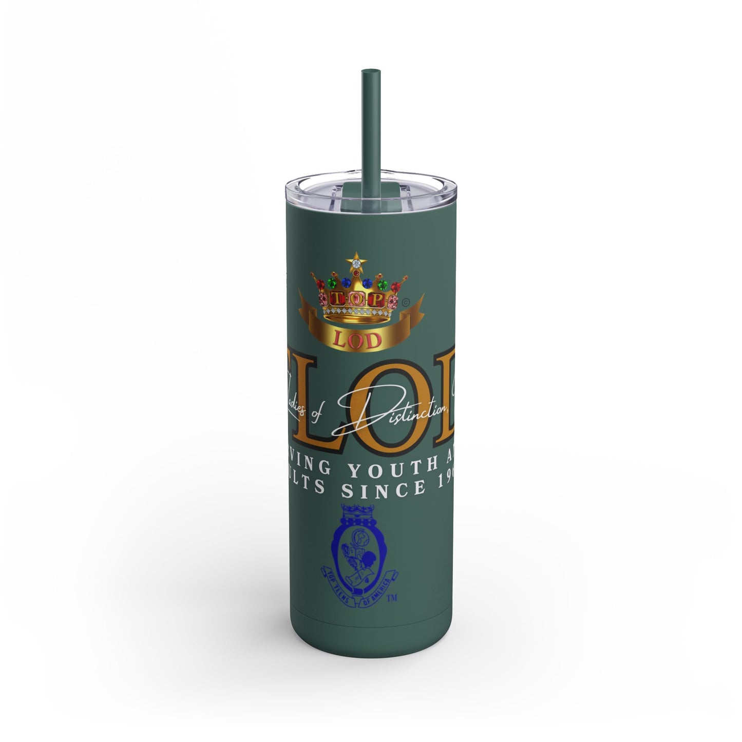 20oz Matte Tumbler | Crowned Love Design for Adults | Stylish Drinkware