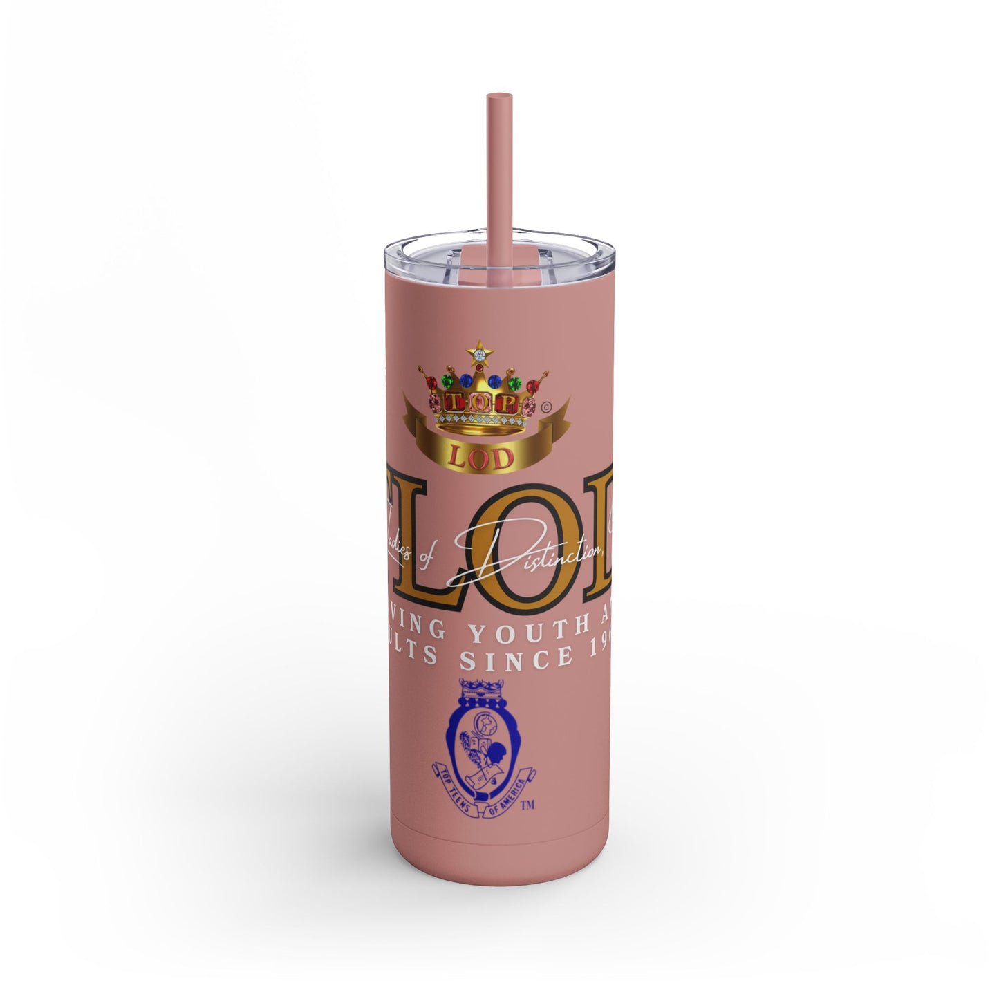 20oz Matte Tumbler | Crowned Love Design for Adults | Stylish Drinkware