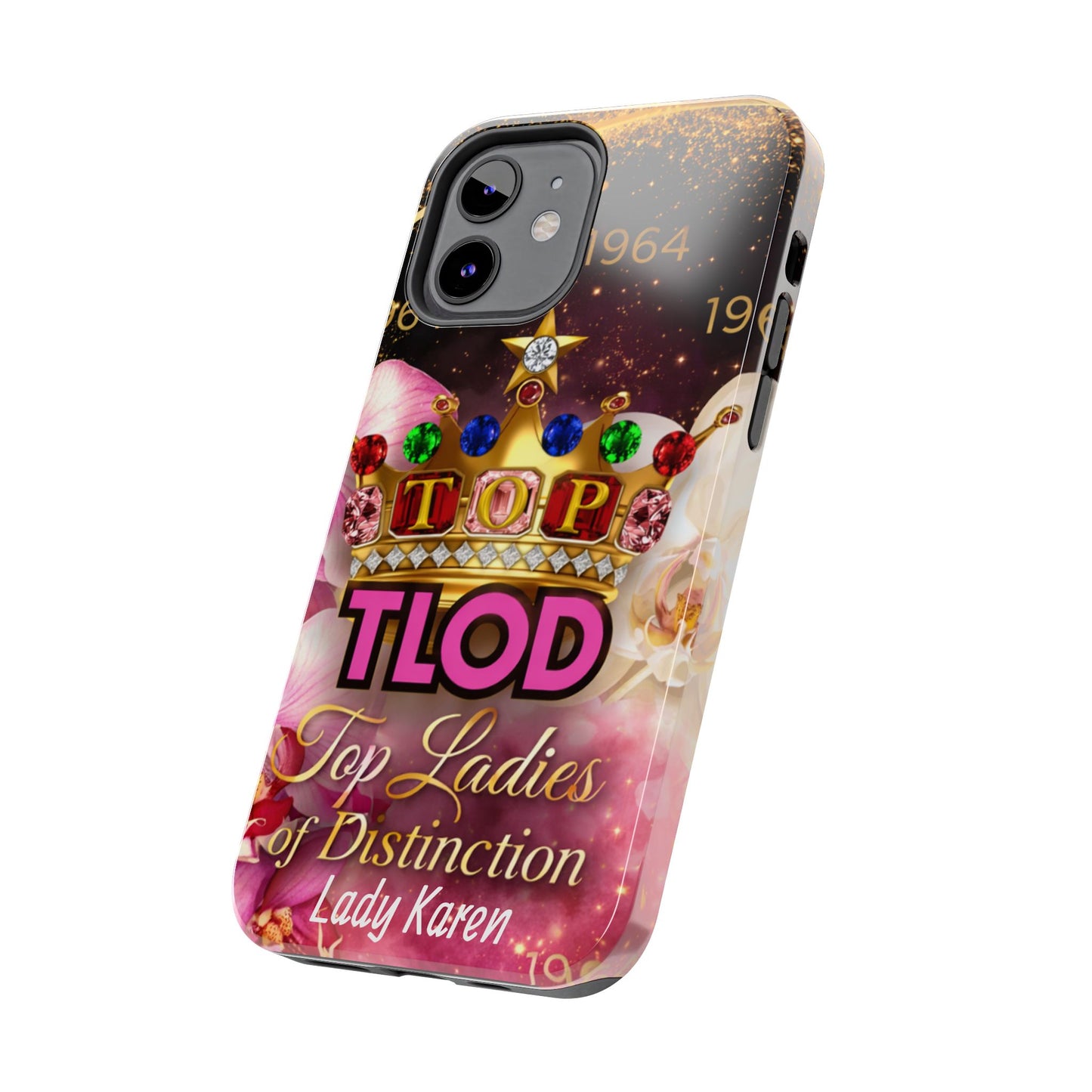 TLOD Crown Luxe Personalized Phone Case – Top Ladies of Distinction iPhone & Samsung Case | Custom Name Option