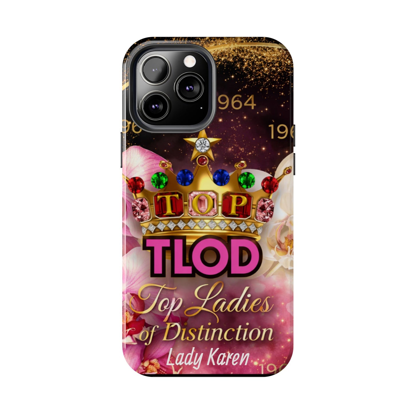 TLOD Crown Luxe Personalized Phone Case – Top Ladies of Distinction iPhone & Samsung Case | Custom Name Option