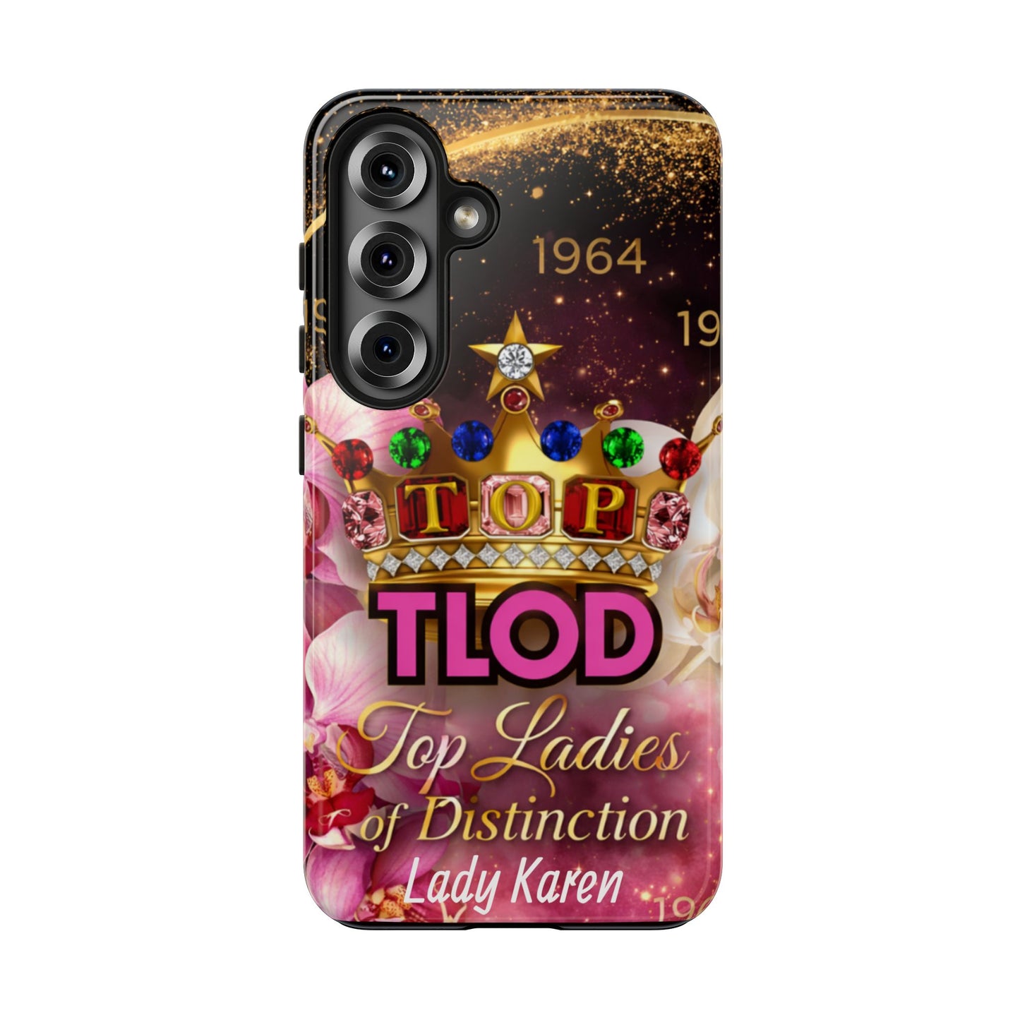 TLOD Crown Luxe Personalized Phone Case – Top Ladies of Distinction iPhone & Samsung Case | Custom Name Option