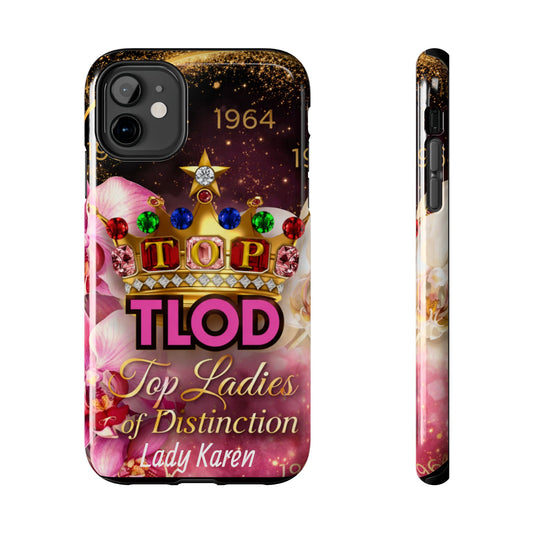 TLOD Crown Luxe Personalized Phone Case – Top Ladies of Distinction iPhone & Samsung Case | Custom Name Option