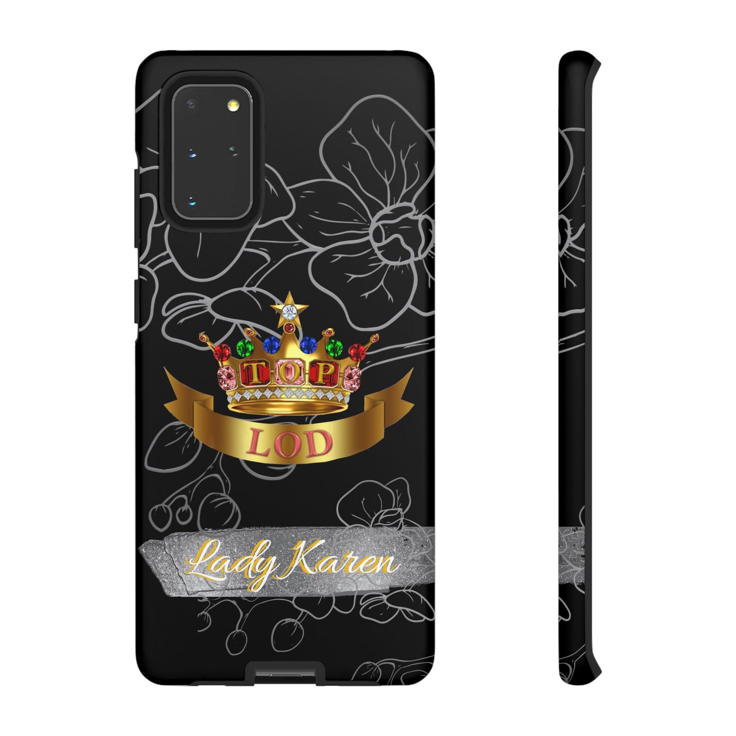 Top Ladies of Distinction, Inc. Black and Silver Phone Case