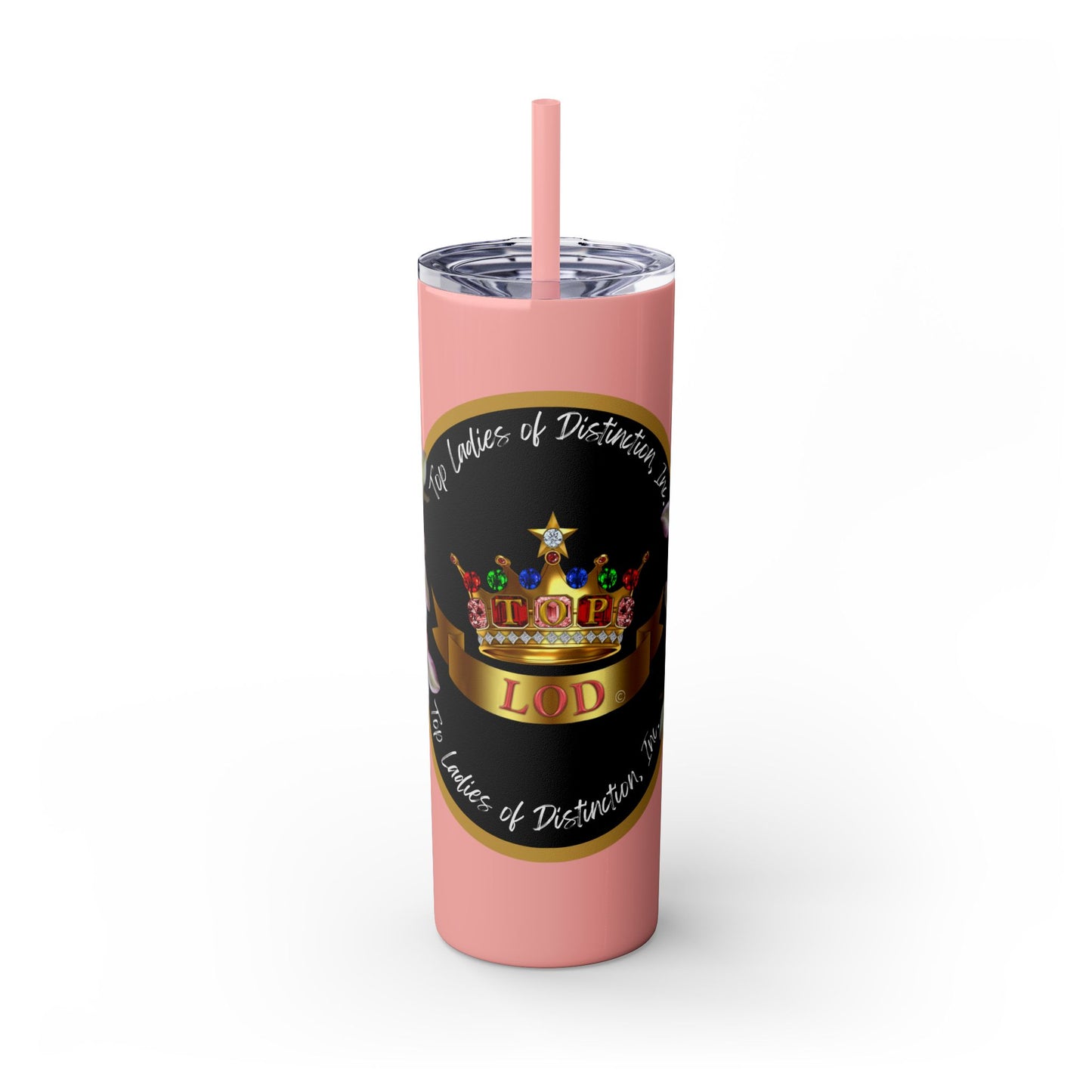 Elegant Top Ladies of Distinction Tumbler – Jeweled Crown Design & Premium Insulation