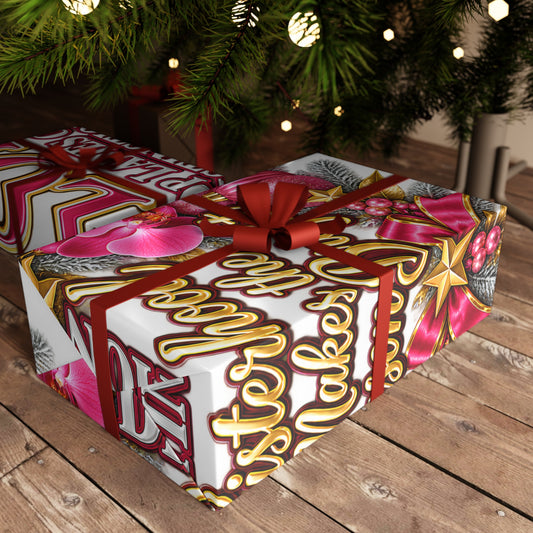 Wrapping Paper - "TLOD Top Ladies of Distinction: Sisterhood Makes the Season Bright"