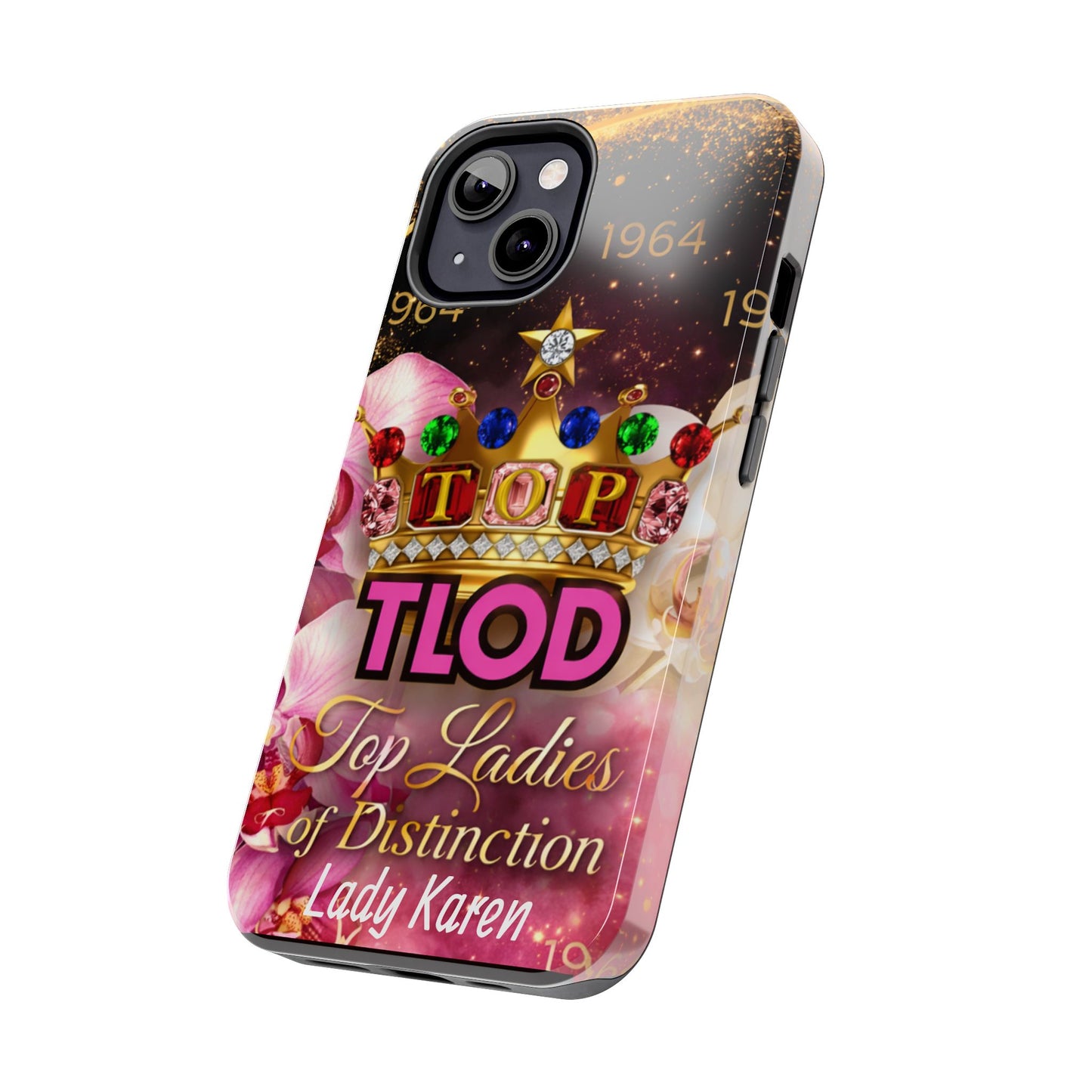TLOD Crown Luxe Personalized Phone Case – Top Ladies of Distinction iPhone & Samsung Case | Custom Name Option