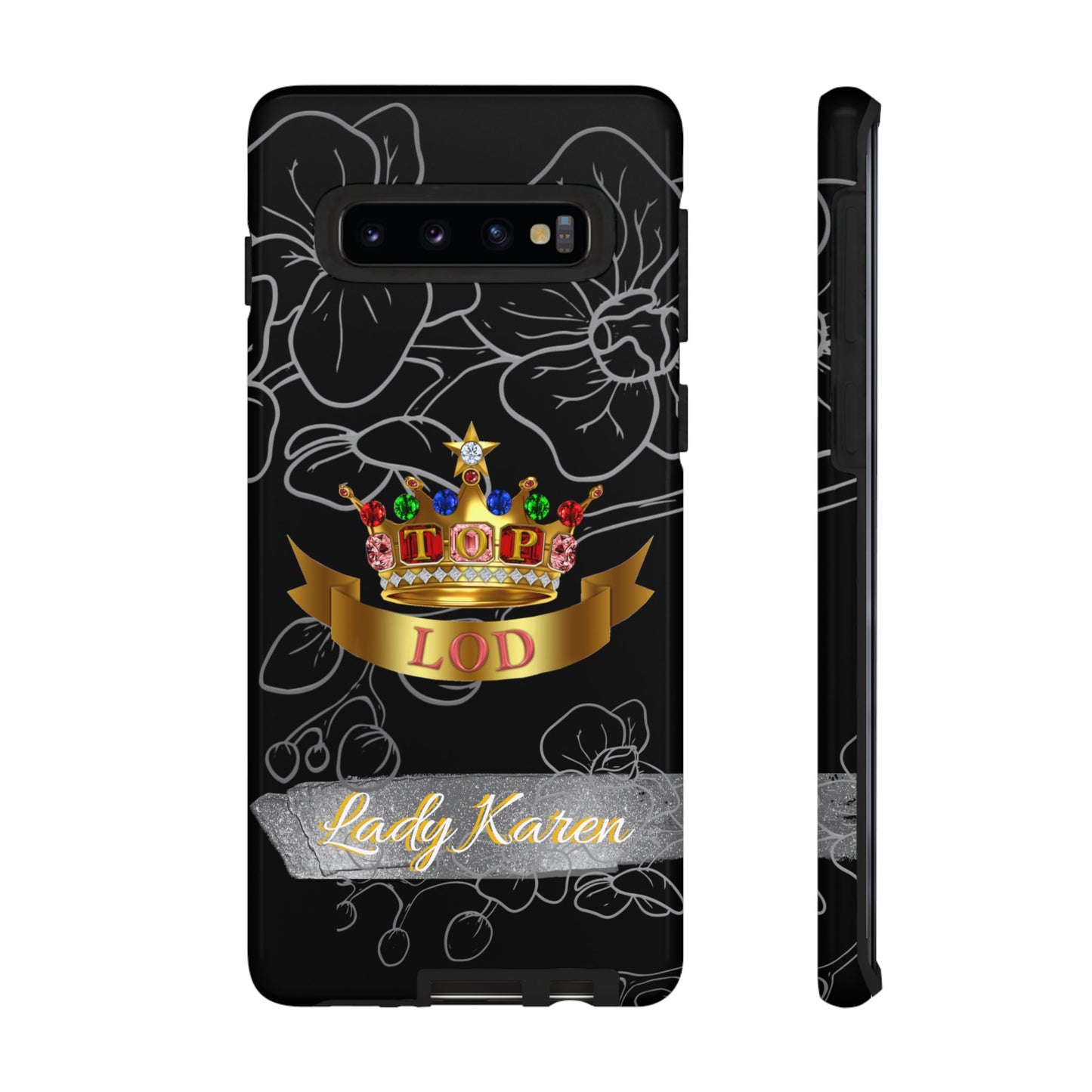 Top Ladies of Distinction, Inc. Black and Silver Phone Case