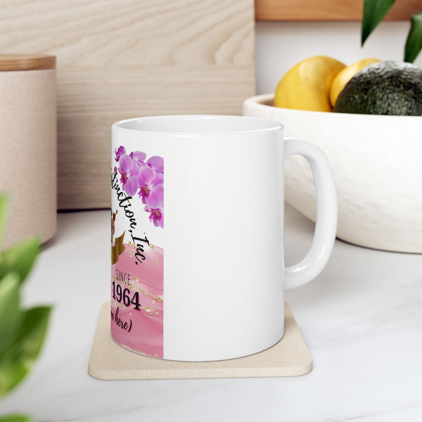 "Custom 11 oz Top Ladies of Distinction Coffee Mug – Personalized TLOD Gift with Elegant Design