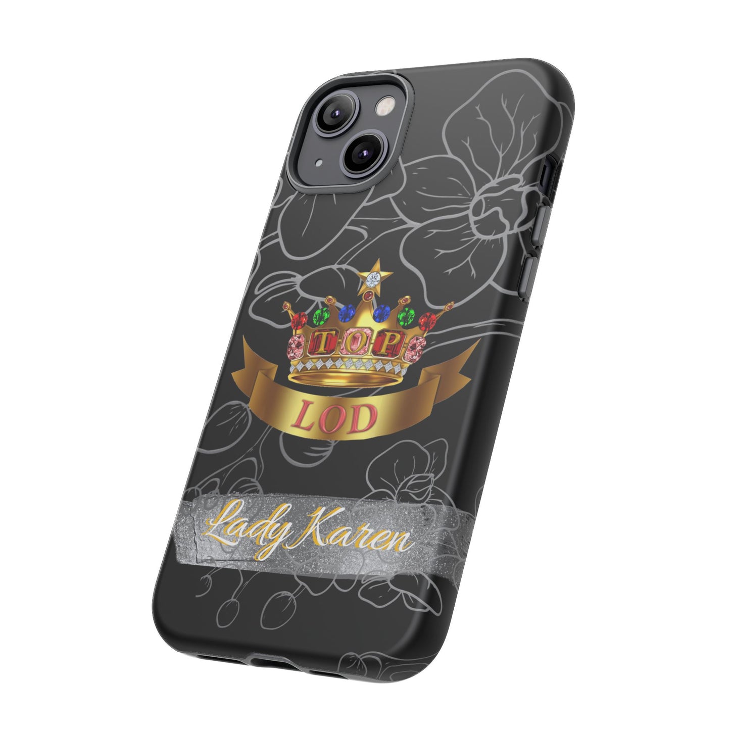 Top Ladies of Distinction, Inc. Black and Silver Phone Case