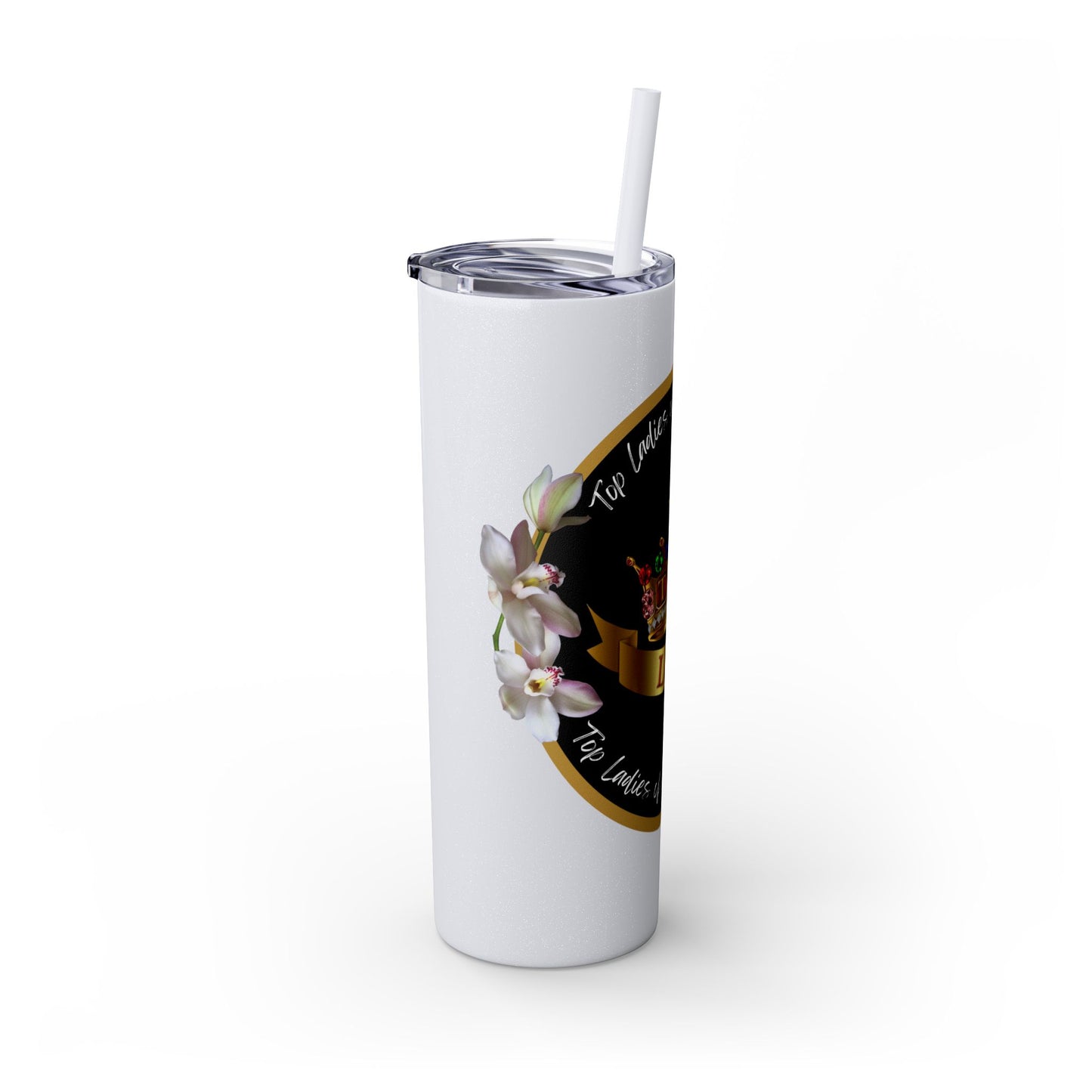 Elegant Top Ladies of Distinction Tumbler – Jeweled Crown Design & Premium Insulation