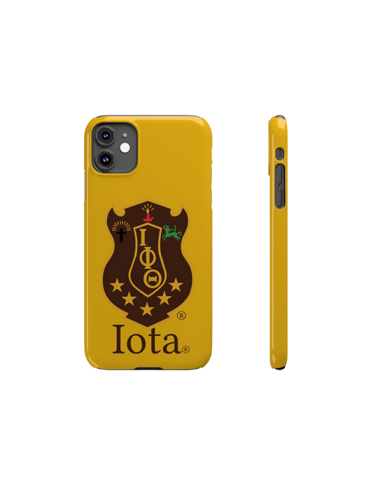 Iota Fraternity Protective Phone Case – Official Shield Design