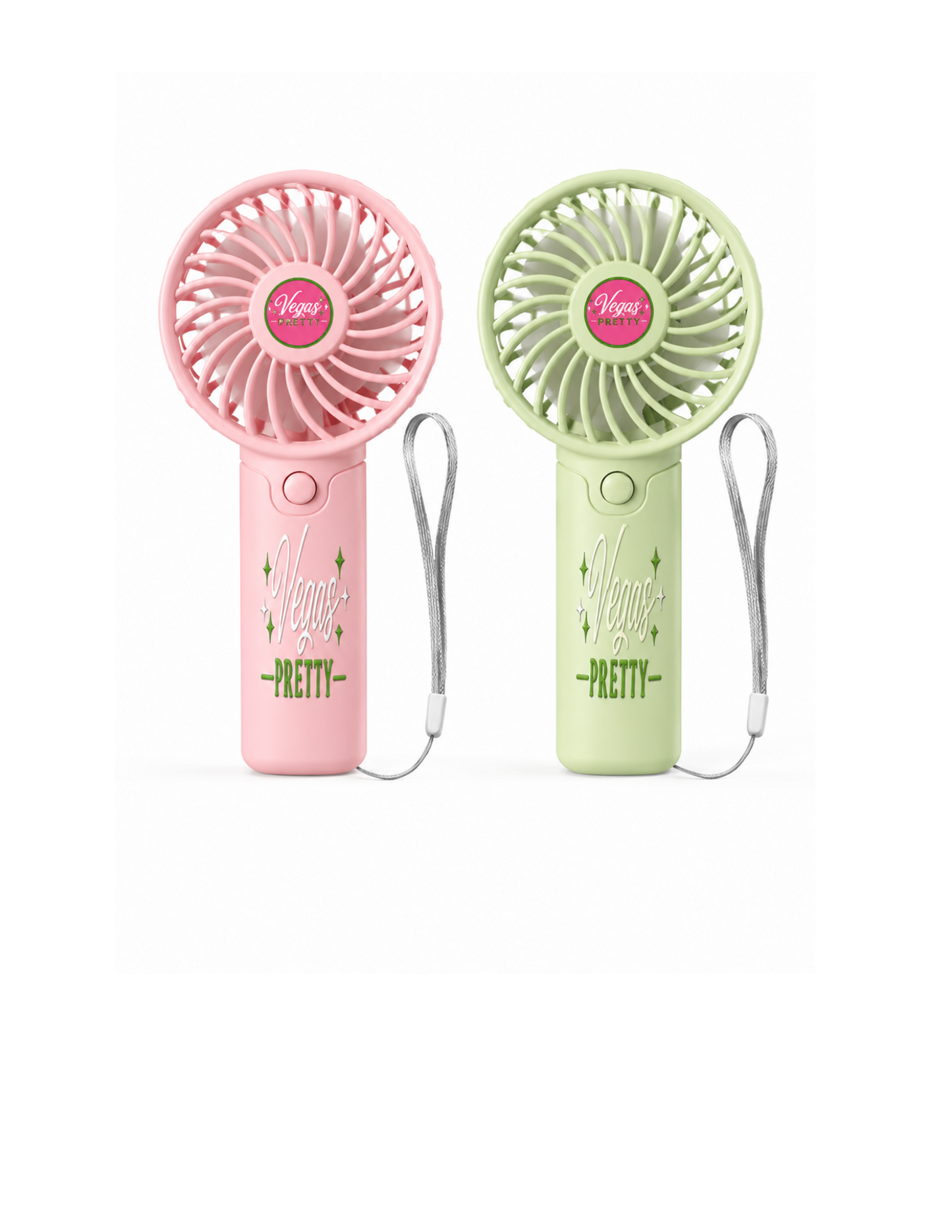 Vegas Pretty™ Mini Fan – Chic Portable Cooling Fan for Women | Vegas Trip Essential, Girls Weekend, Bachelorette & Conference Must-Have