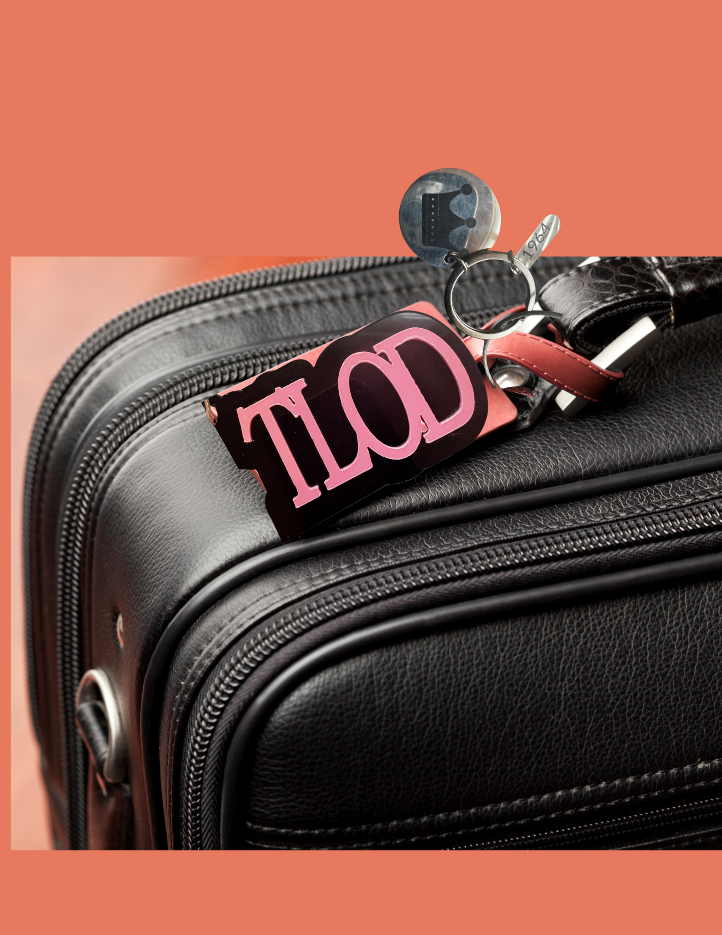 TLOD Keychain & Luggage Tag – Custom Glitter Acrylic Gift