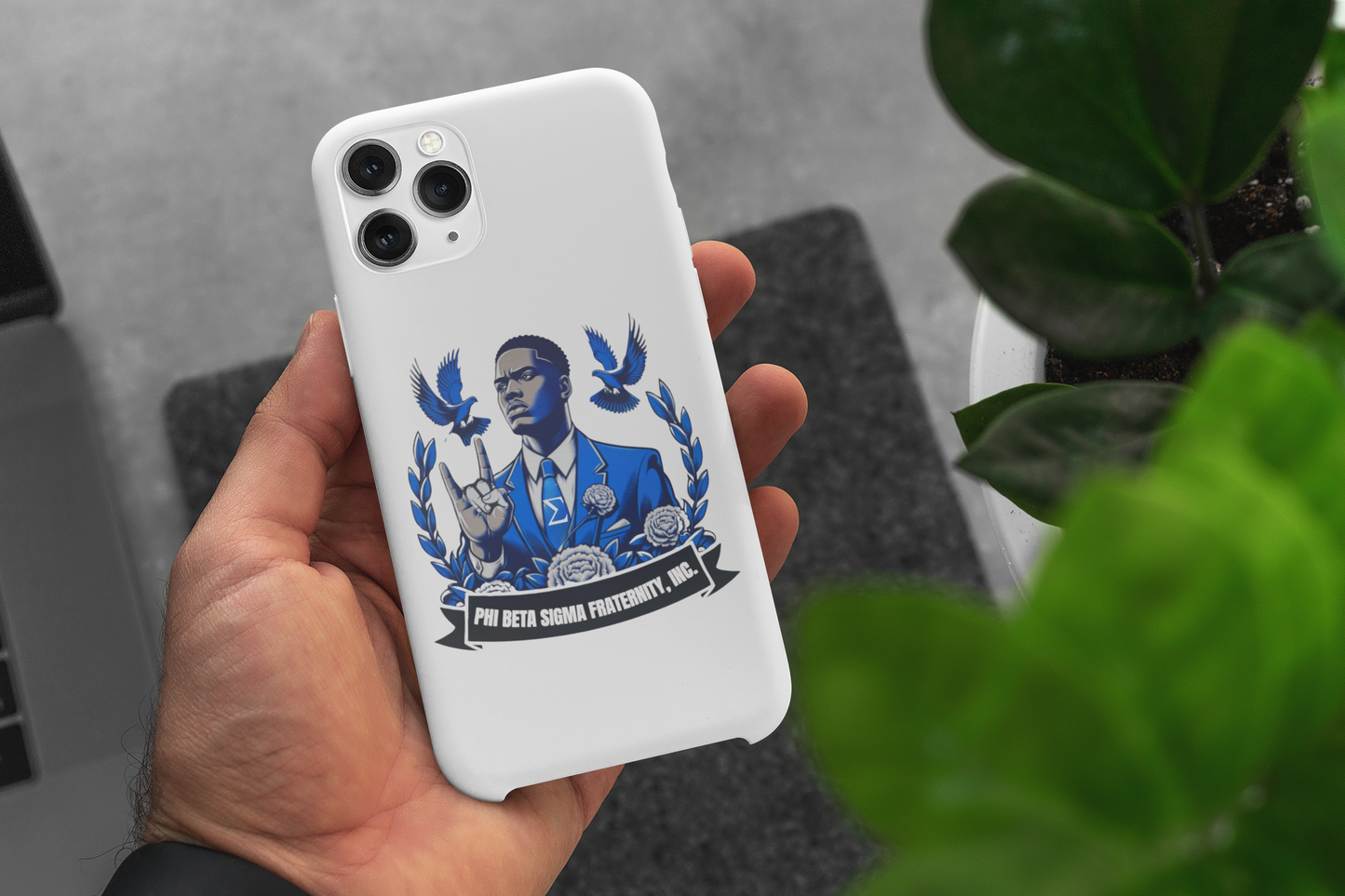 Phi Beta Sigma Royal Legacy Portrait Phone Case