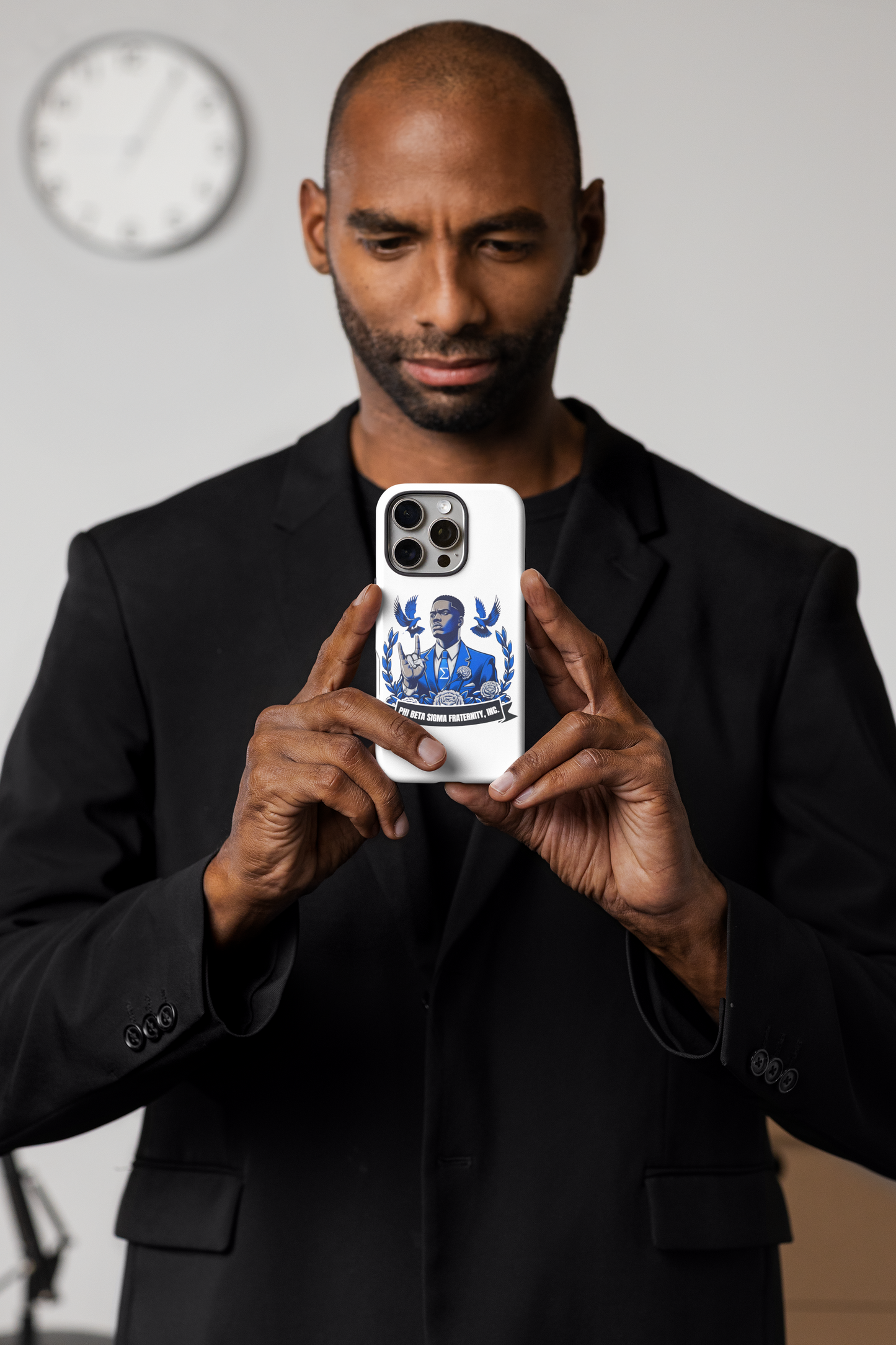 Phi Beta Sigma Royal Legacy Portrait Phone Case
