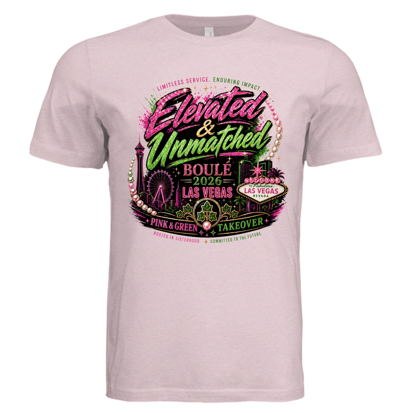 Pink Triblend - 3413C - FRONT
