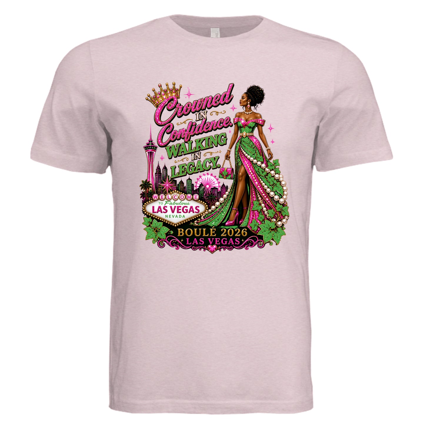 Pink Triblend - 3413C - FRONT