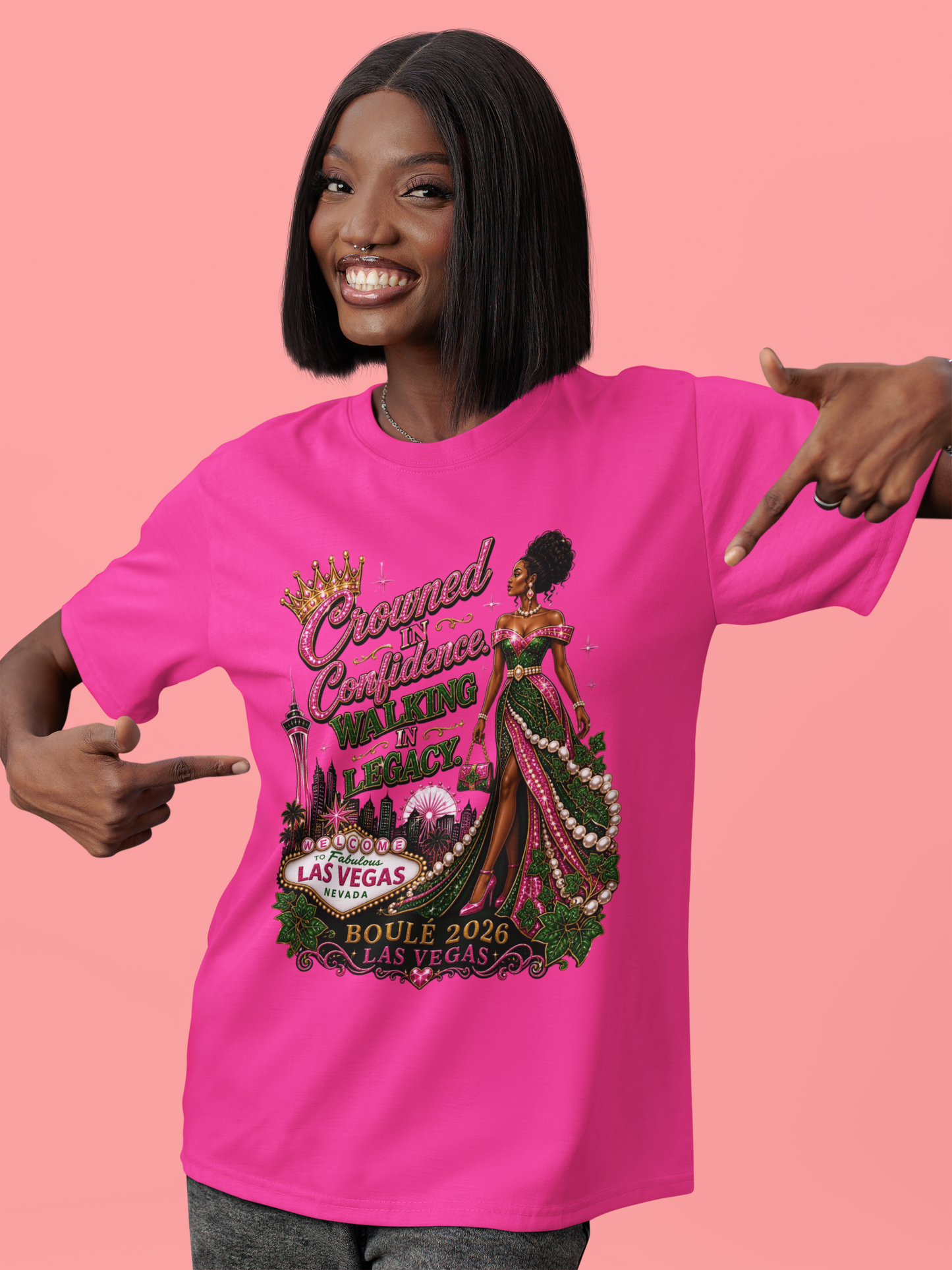 Crowned in Confidence™ Boule 2026 Las Vegas T-Shirt